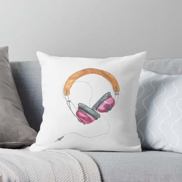 Item preview, Retro Headphones (Magenta) by Michelle Foster  designed and sold by michellefoster.