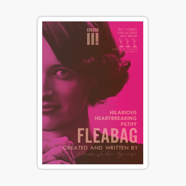 Item preview, Fleabag, Phoebe Waller-Bridge, programa de comedia británica, póster alternativo designed and sold by Spallutos.