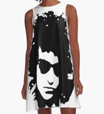 PORTRAIT OF DYLAN The 1960's Folk Music Legend GIFT WRAPPED FOR CHRISTMAS A-Line Dress