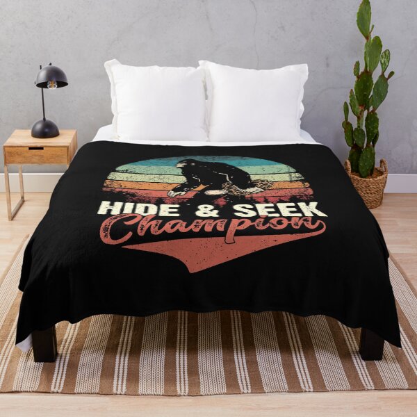Item preview, Bigfoot with Morel Mushroom funny Hide and Seek Champion in vintage colors designed and sold by alenaz.