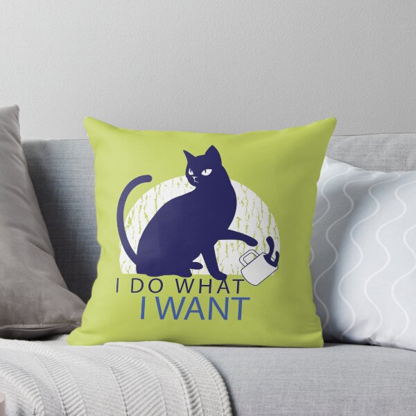 Item preview, Cat with quote saying " I do what I want " designed and sold by FFelder.