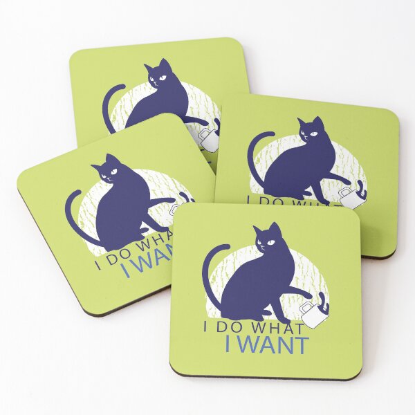 Item preview, Cat with quote saying " I do what I want " designed and sold by FFelder.