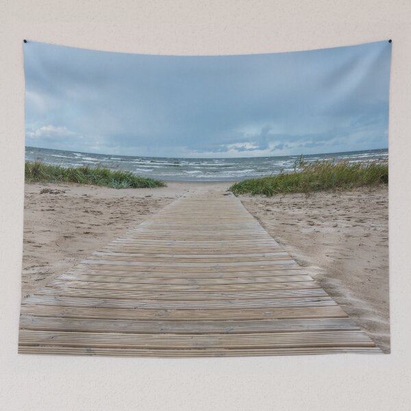 Item preview, Wooden Walkway on a Beach to the Baltic Sea designed and sold by Jon Shore.
