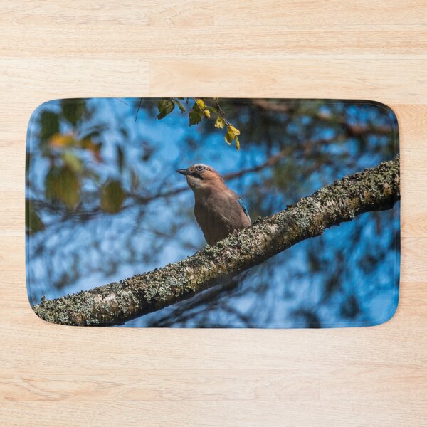 Item preview, Eurasian Jay in a Latvian Forest on an Autumn Day designed and sold by Jon Shore.