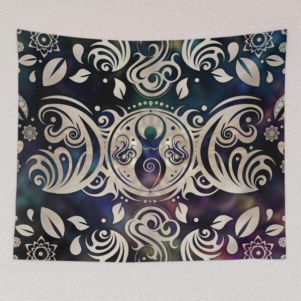 Item preview, Triple Moon Goddess Moonlight purple #1 designed and sold by k9printart.