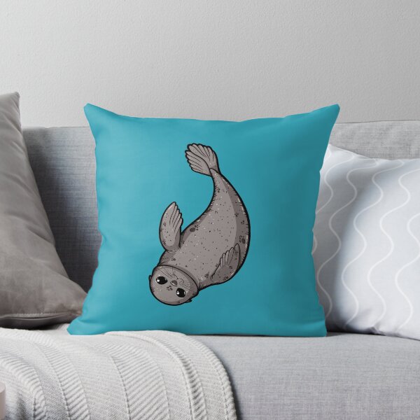 Cute Seal Throw Pillow