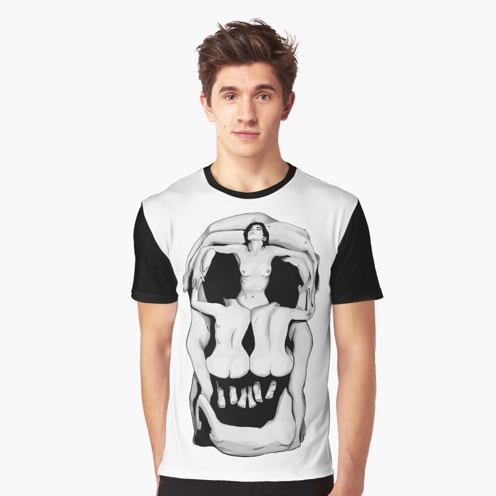 Salvador Dalí's Skulls - BLACK Graphic T-Shirt