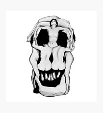 Salvador Dalí's Skulls - BLACK Photographic Print