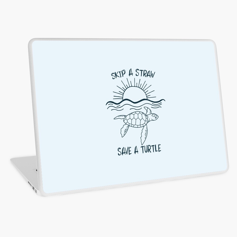 Skip a Straw Save a Turtle | Art Board Print