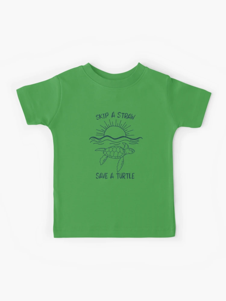 Save the Turtles, Skip the Straws | Kids T-Shirt