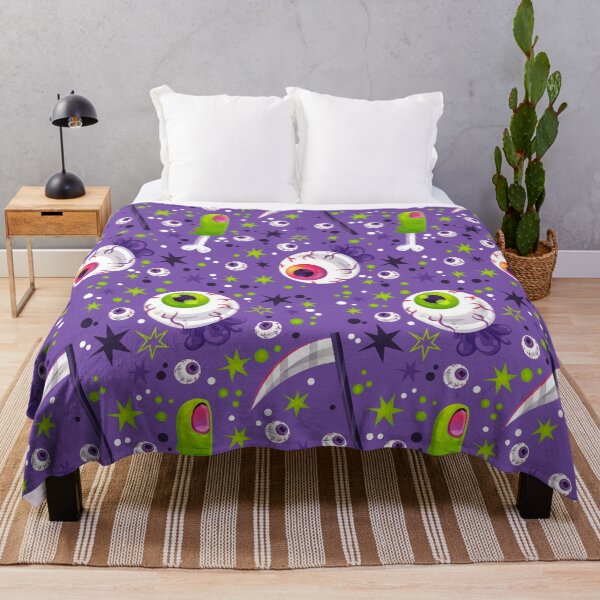 Item preview, Purple disembodied eyes pattern designed and sold by ECLECTICimprint.