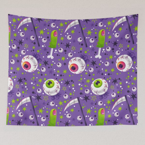 Item preview, Purple disembodied eyes pattern designed and sold by ECLECTICimprint.