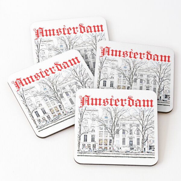 Item preview, Amsterdam Cars Trees Buildings designed and sold by alexvas.