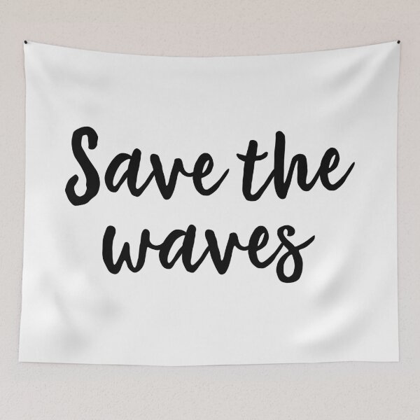 Item preview, save the waves girly designed and sold by untagged-shop.