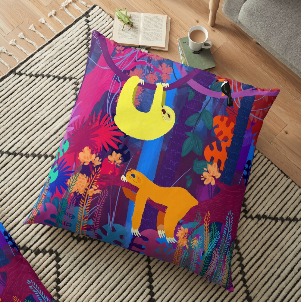 Coussin de sol « The funky nap time»