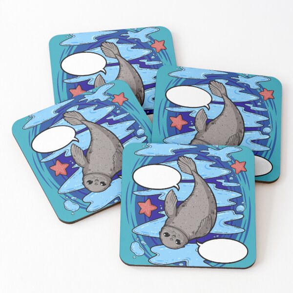Item preview, Cute Couch Potato Seals designed and sold by ZaryaKiqo.