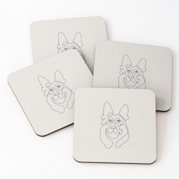Item preview,  One line German Shepherd designed and sold by Huebucket.