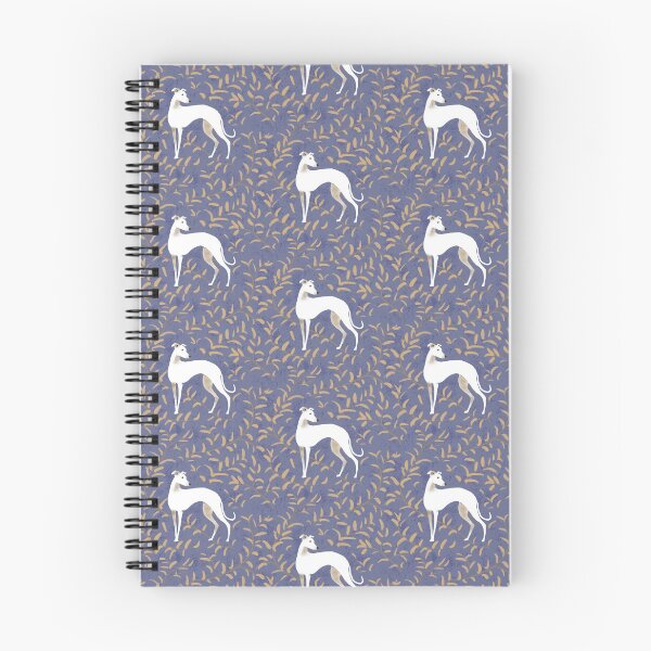 Item preview, Whippet con hojas marrones designed and sold by lobitos.