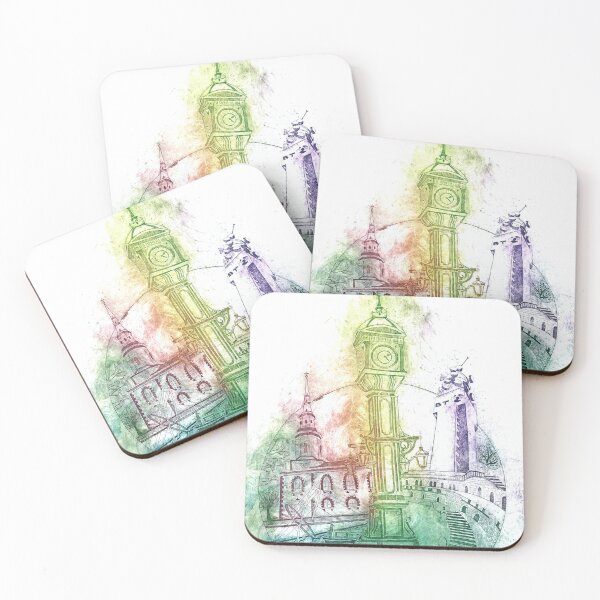 Item preview, Jewellery Quarter, Birmingham art print designed and sold by CraftyBunStudio.