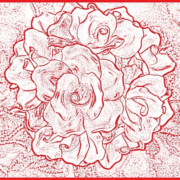 Artwork thumbnail, French Roses (red) by Ann Kronick