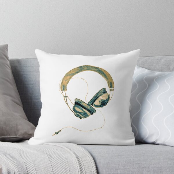 Item preview, Retro Headphones (Teal) by Michelle Foster designed and sold by michellefoster.