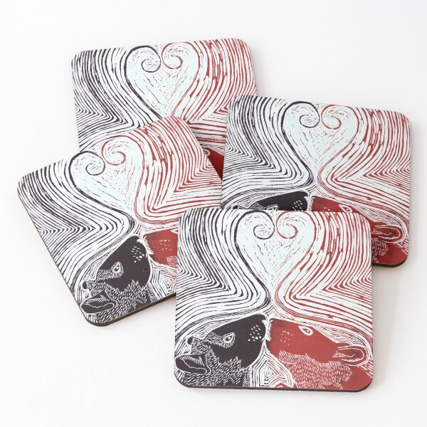 Item preview, Love Rats- Signed & Unframed. designed and sold by CraftyBunStudio.