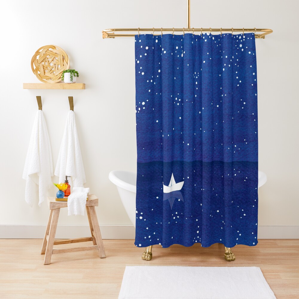 Zen sailing Shower Curtain