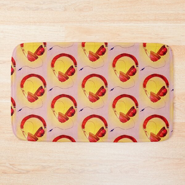 Item preview, Retro Headphones (Sunrise) by Michelle Foster designed and sold by michellefoster.