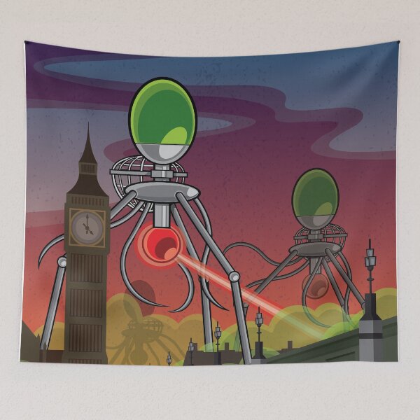 Item preview, The War of the Worlds (square) designed and sold by tall2d.