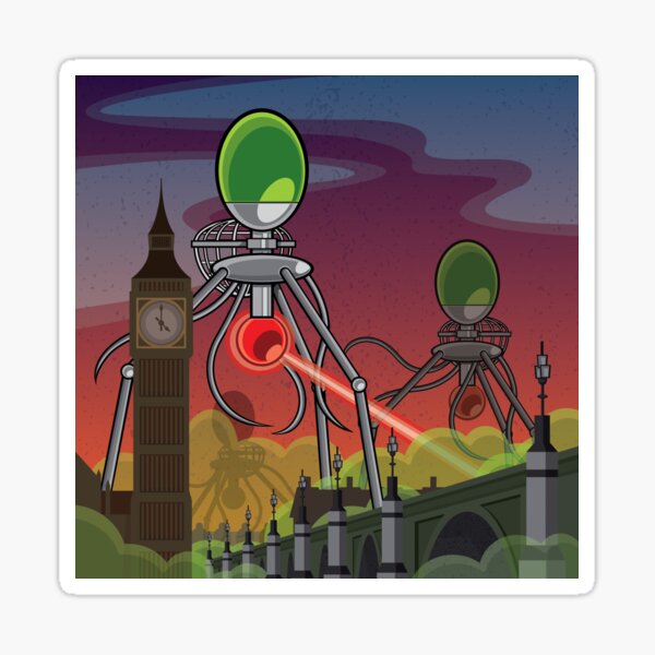 The War of the Worlds (square) Sticker