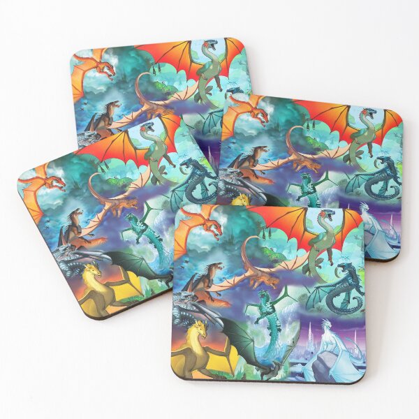 Item preview, Wing of fire all dragon Pattern Background designed and sold by YellowQuenn.