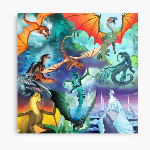 Item preview, Wing of fire all dragon Pattern Background designed and sold by YellowQuenn.