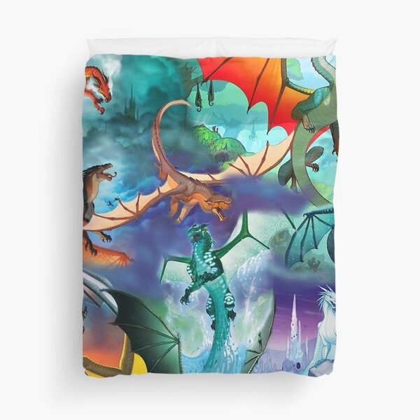 Wing of fire all dragon Pattern Background Duvet Cover
