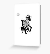 DoubleZodiac - Cancer Sheep/Goat Greeting Card