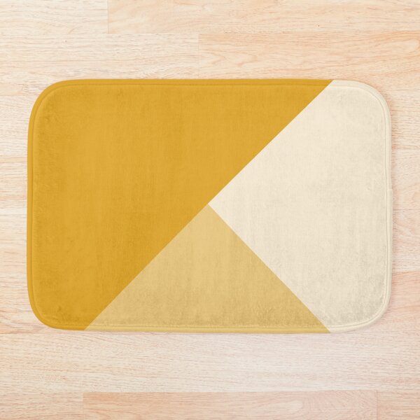 Gradient Geometry - Mustard Bath Mat