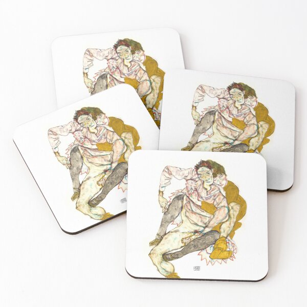 Item preview, Seated Couple, Egon Schiele designed and sold by fourretout.
