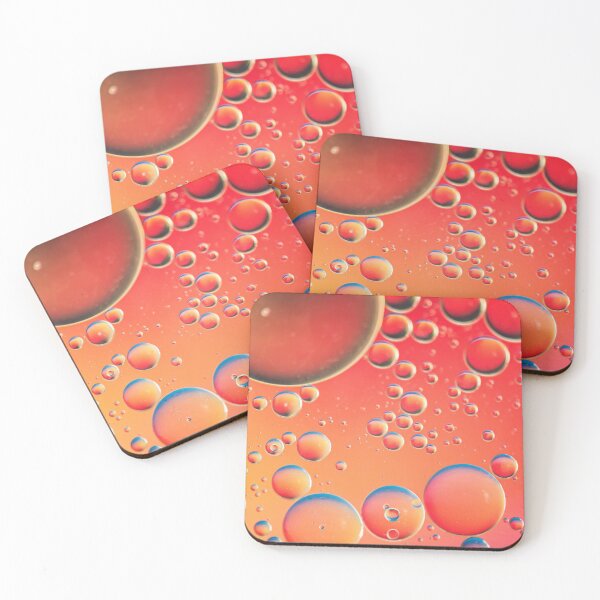 Item preview, Oil drops in water. Defocused abstract psychedelic pattern image red and orange colored. Abstract background with colorful gradient colors. DOF designed and sold by anytka.