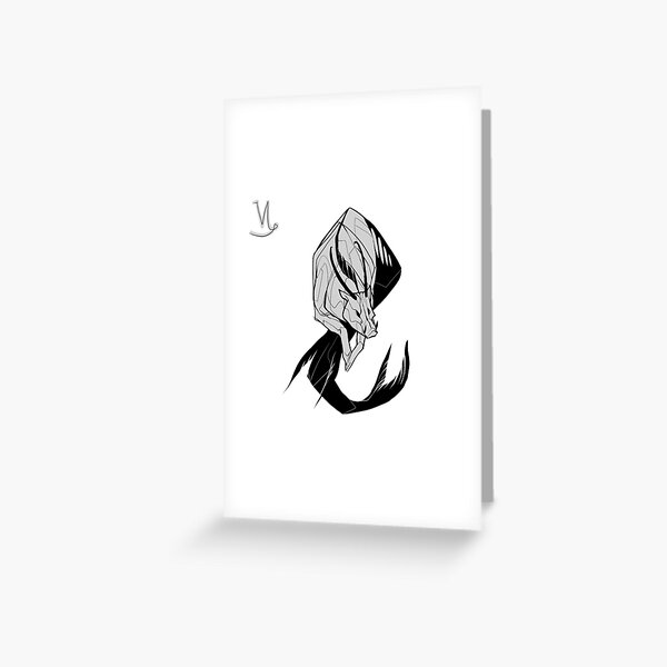 DoubleZodiac - Capricorn Boar Greeting Card