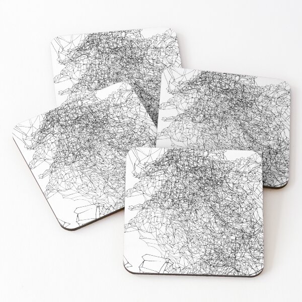Item preview, abstract crazy city line art  designed and sold by valeagapi.