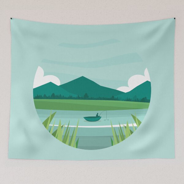 Item preview, Lake Fishing and Boating Gift for Nature Loving Outdoorsman designed and sold by IslandLakeTree.