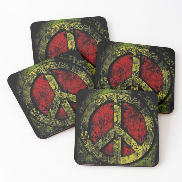 Item preview, Rasta 3D Peace Sign - One Love - Graffiti - Grunge designed and sold by MellowGroove.