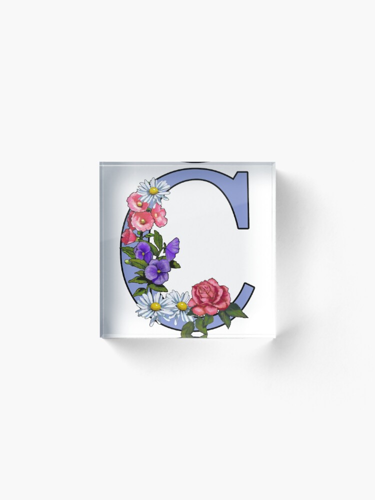 O, Letter O, Initial, Monogram, Flowers on Letter O, Name Photographic  Print for Sale by Joyce Geleynse