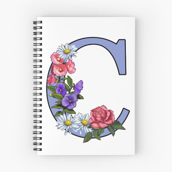 Item preview, Letter C, Initial, Monogram, Flowers, Art, Decorated Letter designed and sold by JoyfulWhimsy.