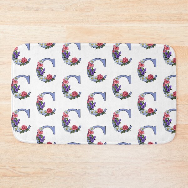 Item preview, Letter C, Initial, Monogram, Flowers, Art, Decorated Letter designed and sold by JoyfulWhimsy.