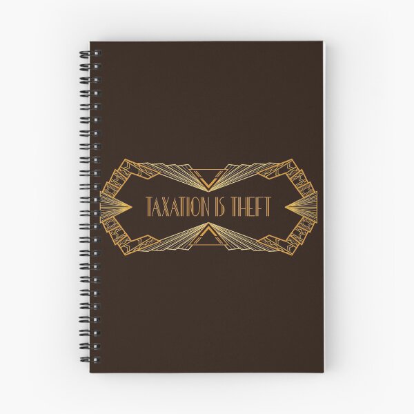 Item preview, Taxation is Theft Art Deco design designed and sold by RobinOfDeath.