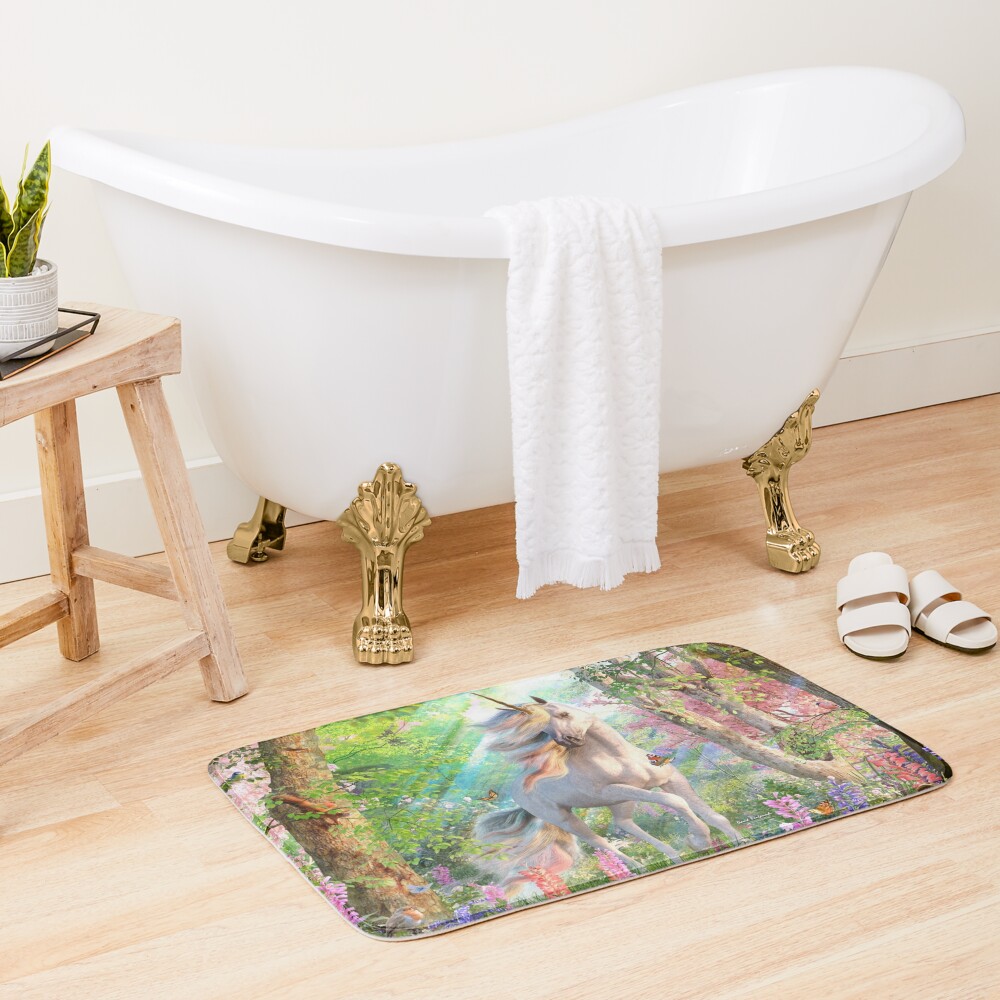 Disover Unicorn Enchanted Forest | Bath Mat
