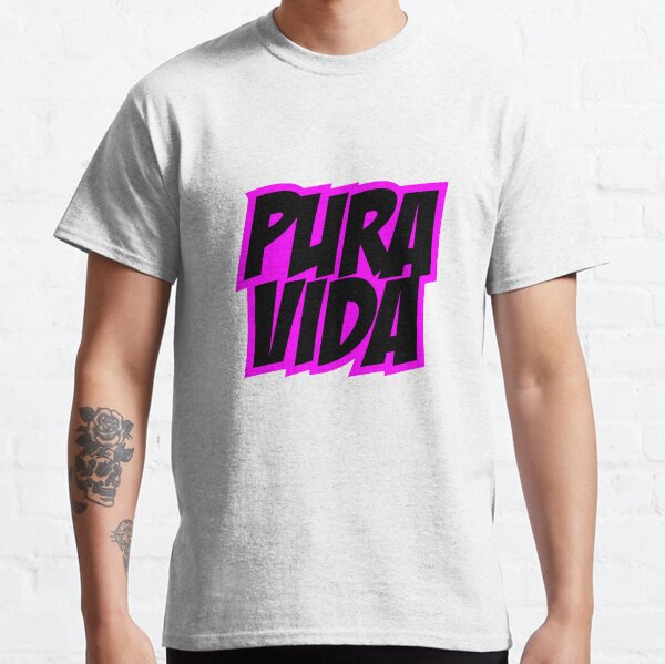 Pura Vida Pink Camiseta clásica