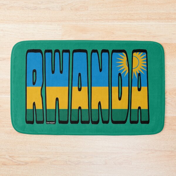 Item preview, Rwanda Font with Rwandan Flag designed and sold by Havocgirl.