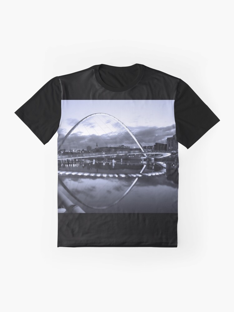 Alternate view of Gateshead Millennium Bridge, Tyne and Wear Graphic T-Shirt