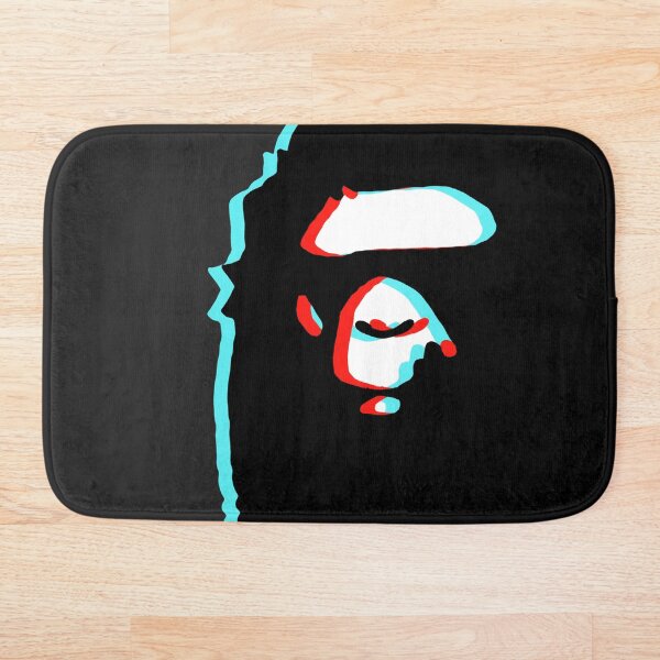 trippy bape Bath Mat